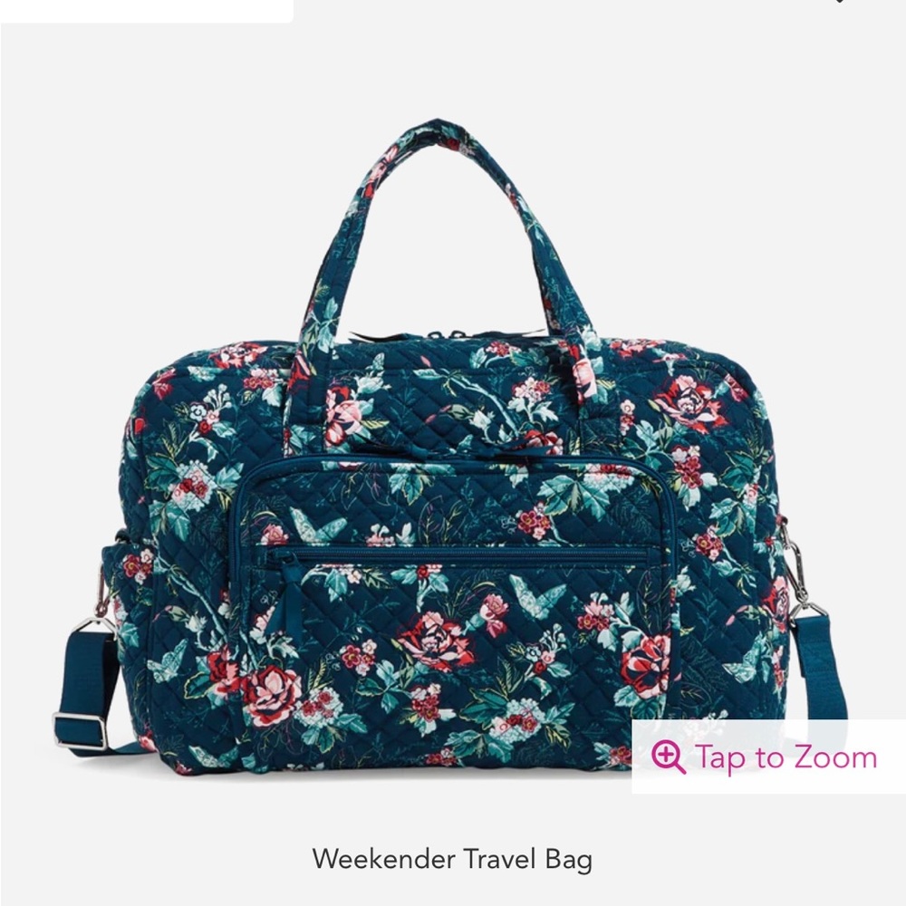 Vera Bradley Weekender Travel Bag in Recycled Cotton